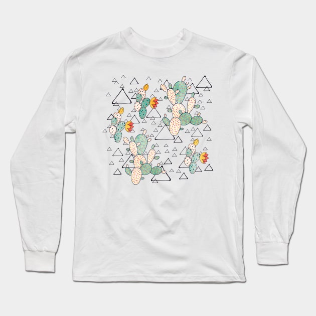 Cactus Long Sleeve T-Shirt by Lidiebug